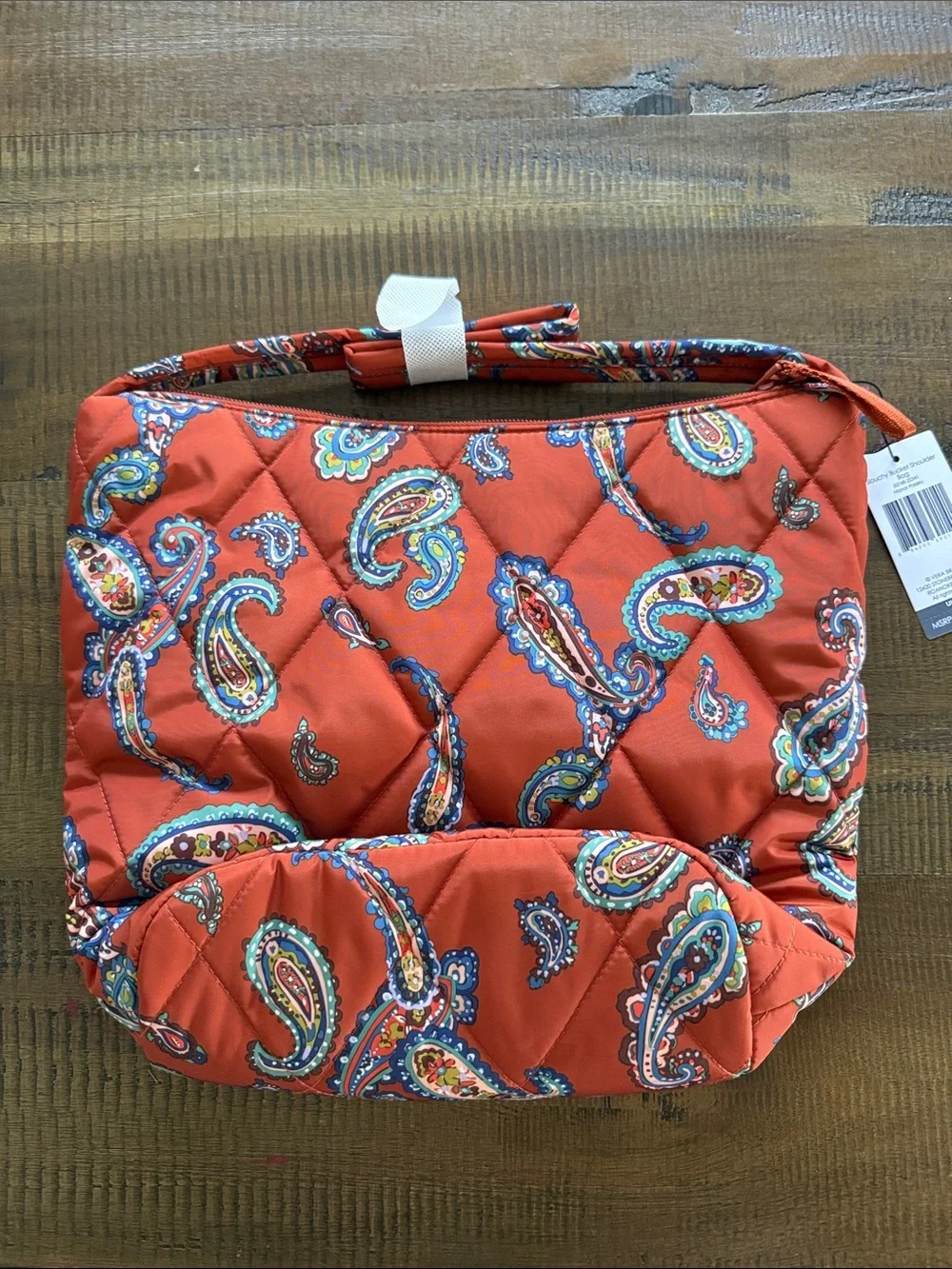 Vera Bradley Slouchy Bucket Shoulder Bag “Manor Paisley”